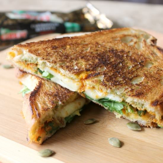 Pumpkin Cheddar Grilled Cheese