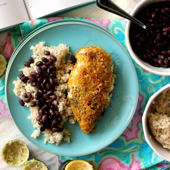 Plantain Chip Crusted Chicken