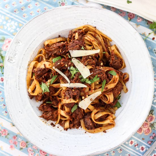 Braised Beef Shank Pasta