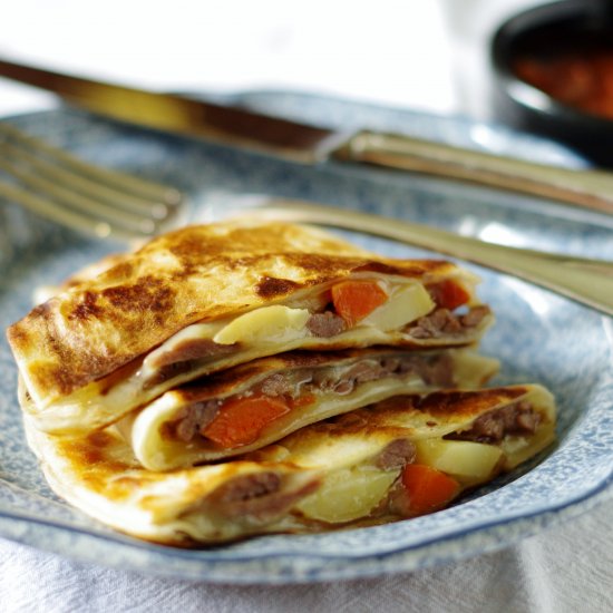 Pot Roast Quesadillas