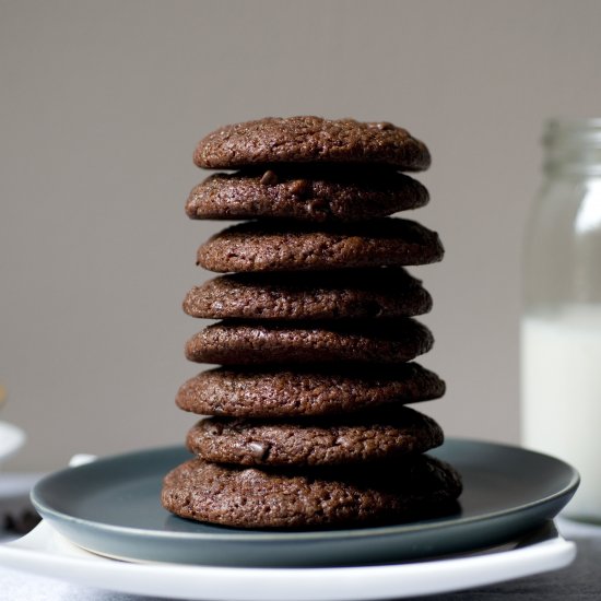 Double Chocolate Cherry Cookies