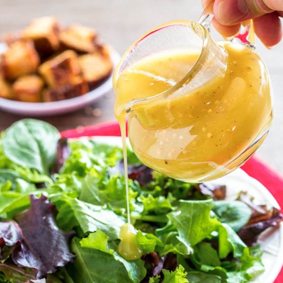 Homemade Honey Dijon Dressing