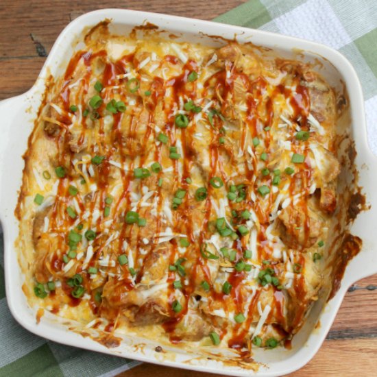 Potato Skin and Chicken Casserole