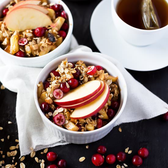 Cranberry Apple Baked Oatmeal