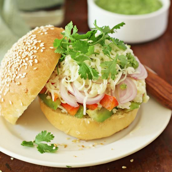 Vegetarian Cemita Sandwich