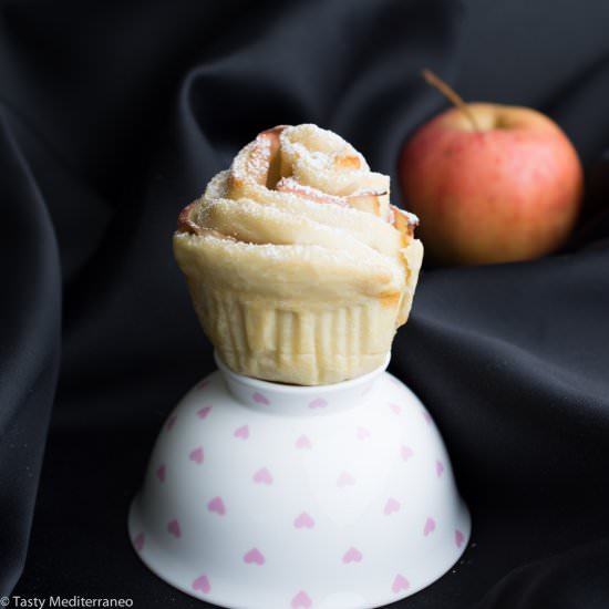 Apple Roses in EVOO Dough