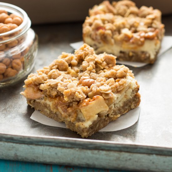 Caramel Apple Cheesecake Bars