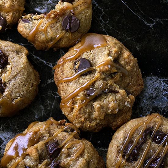 Caramel Chocolate Chip Cookies