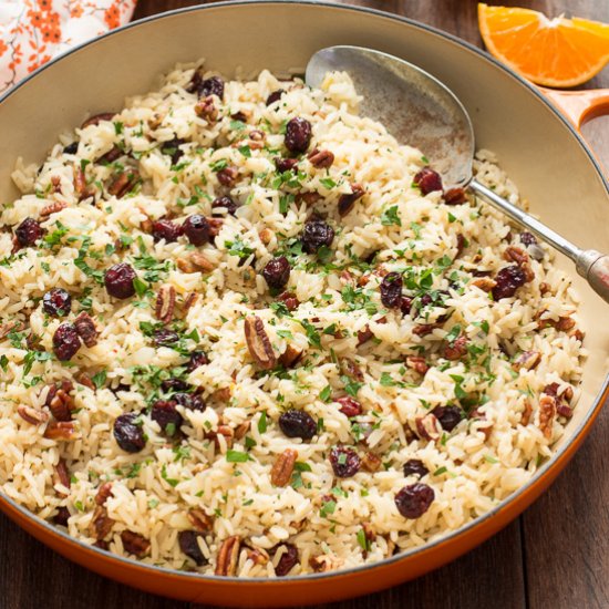 Cranberry-Orange Rice Pilaf