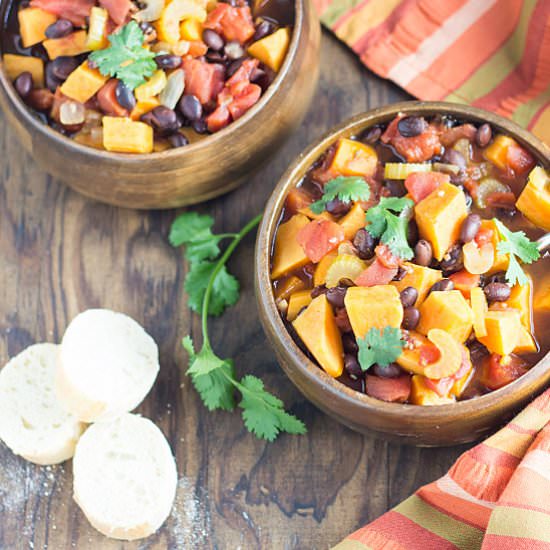 Sweet Potato and Black Bean Chili