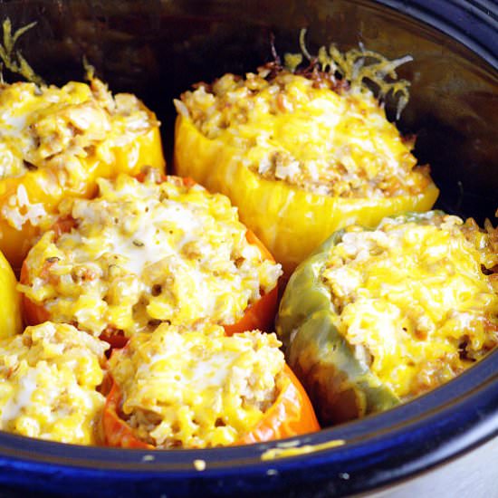 Slow Cooker Stuffed Peppers