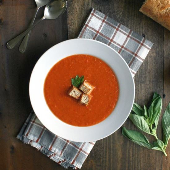 Roasted Tomato and Red Pepper Soup