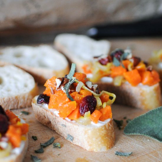 Pumpkin Bruschetta