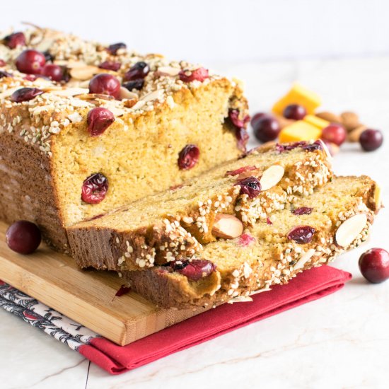 Butternut Squash Cranberry Bread