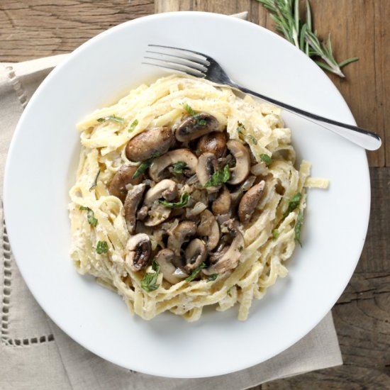 Healthier Fettuccine Alfredo