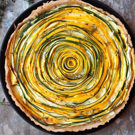 Yellow and Green Squash Pie