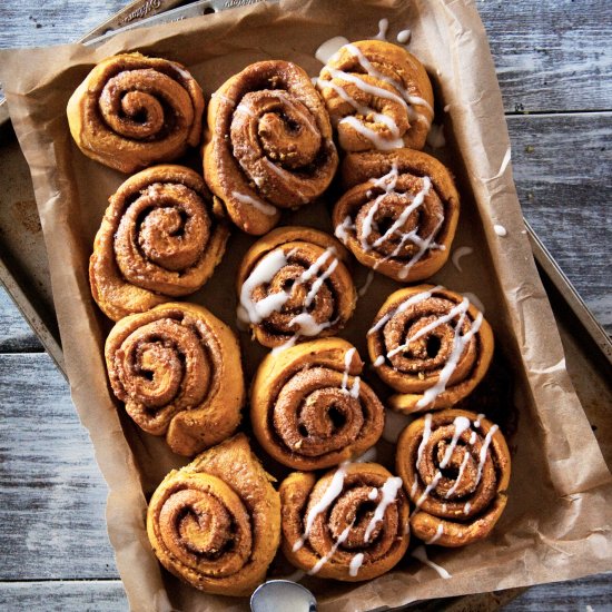 Pumpkin & Cardamom Cinnamon Rolls