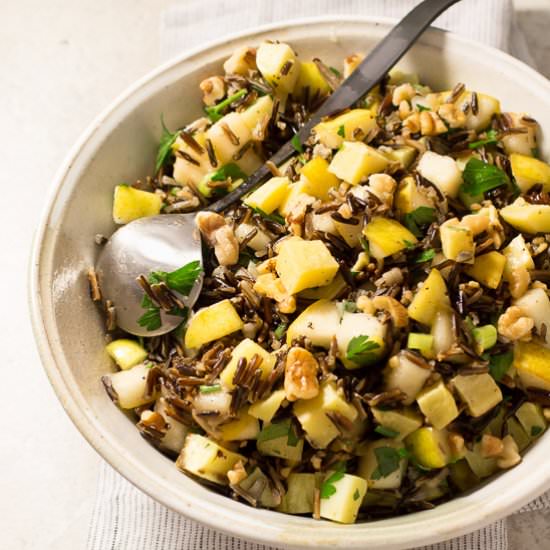 Wild Rice, Pear & Sweet Potato Salad