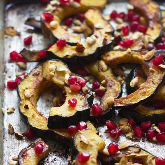 Brown Butter Roasted Acorn Squash