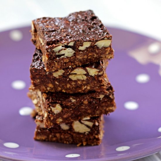 Choc-Coconut Almond No Bake Slice