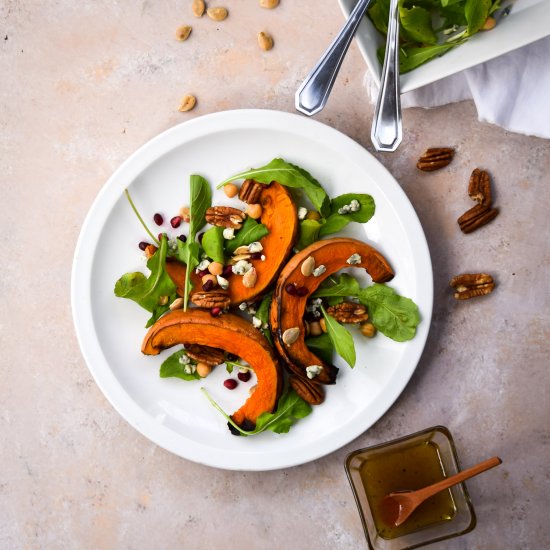 Roasted Pumpkin and Arugula Salad