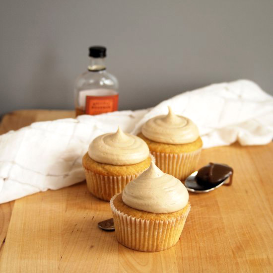 Brown Sugar Salted Caramel Cupcakes