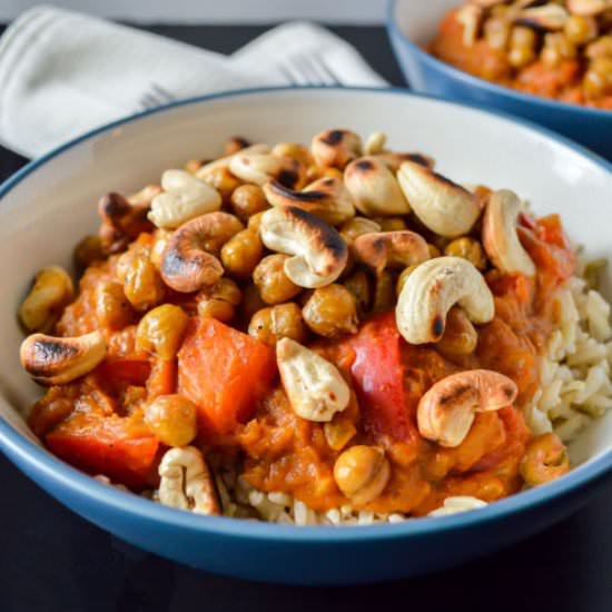 Coconut, Pumpkin and Chickpea Curry