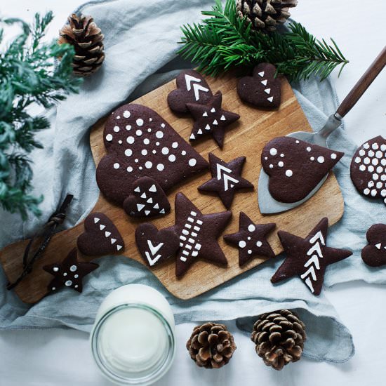 Chocolate Gingerbread Cookies