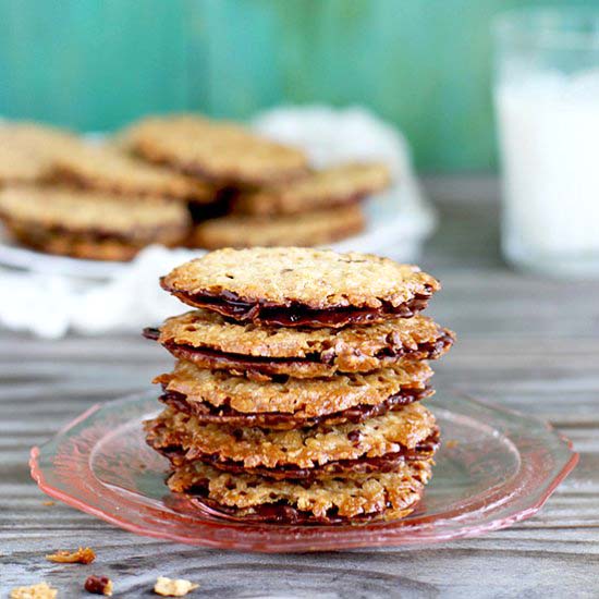 Dark Chocolate Hazelnut Florentine