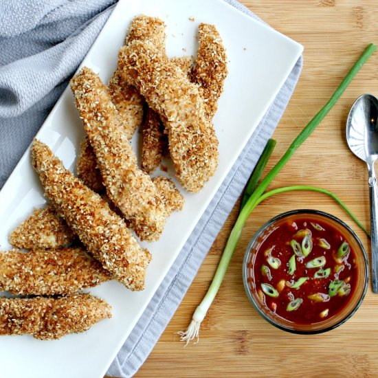 Baked Chicken Fingers with Panko