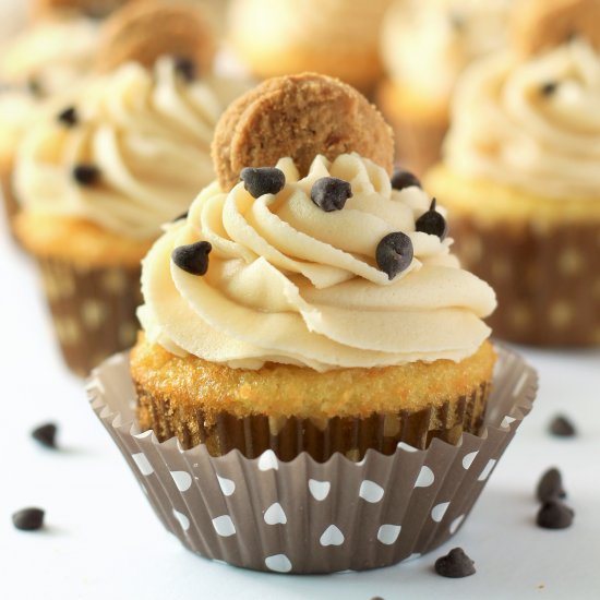 Chocolate Chip Cookie Dough Cupcake