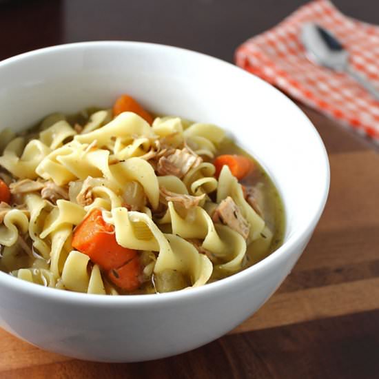 Slow Cooker Chicken Noodle Soup