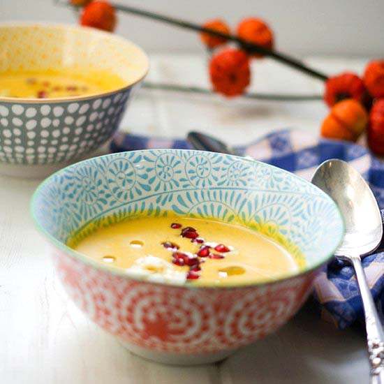 Golden Beet and Acorn Squash Soup