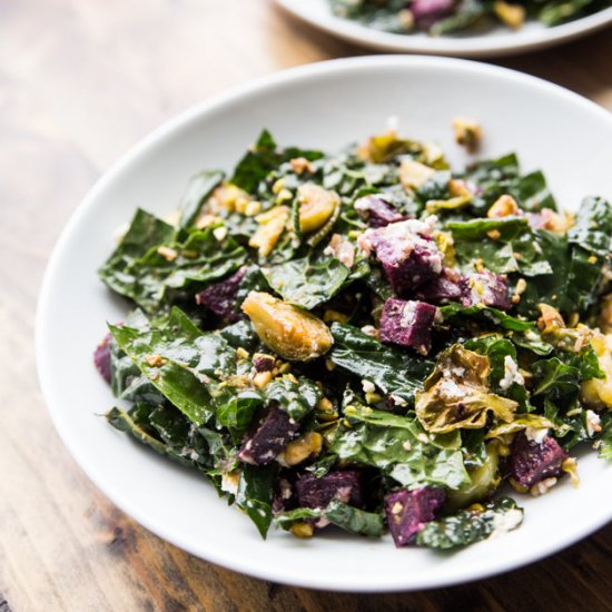 Roasted Purple Sweet Potato Salad