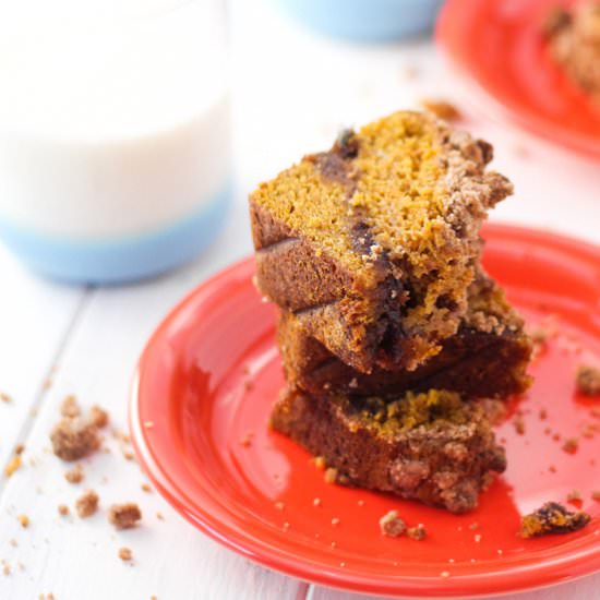 Cinnamon Roll Pumpkin Bread