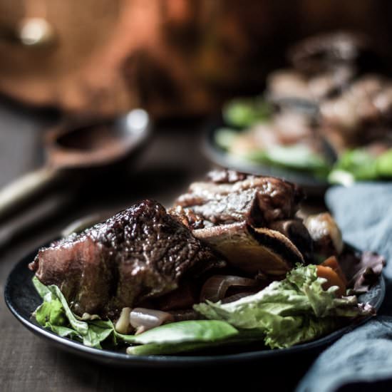 Wine & Honey Braised Short Ribs