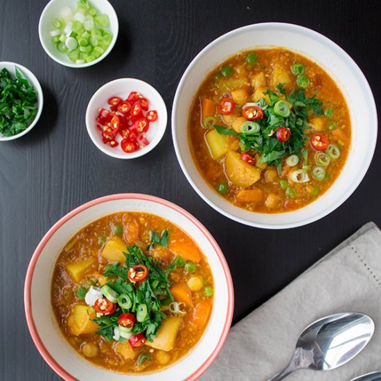 Chickpea and Lentil Soup