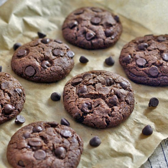 Double Chocolate Chip Cookies