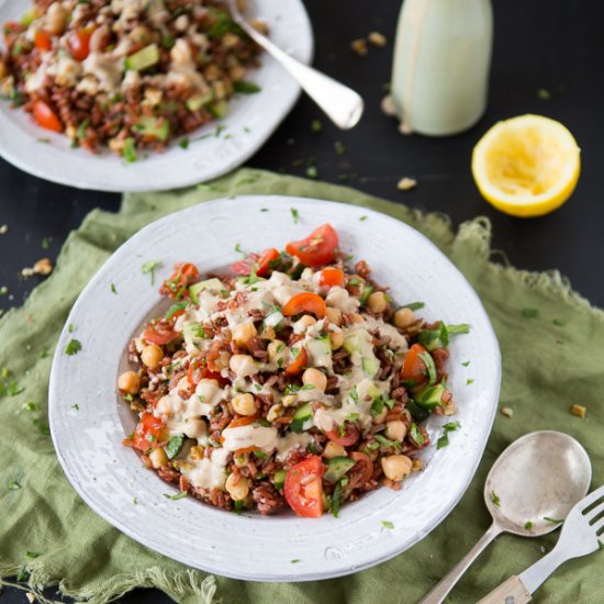 Vegan Red Rice Salad