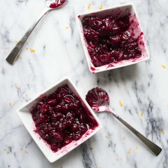 Cranberry Sauce with Petite Sirah