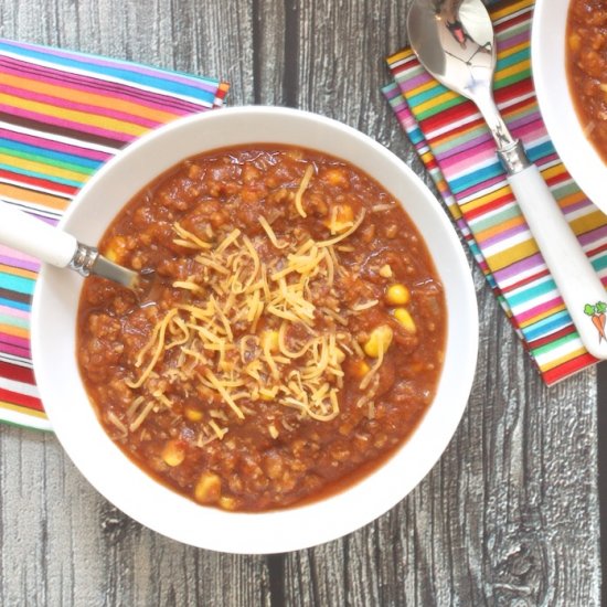 Pumpkin Turkey Chili