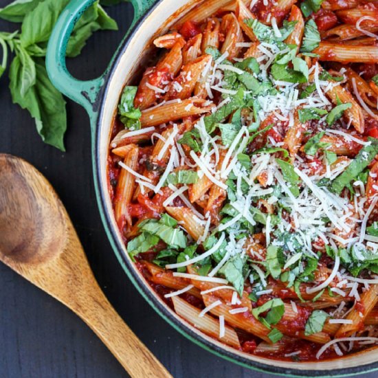 Red Pepper Tomato Basil Pasta