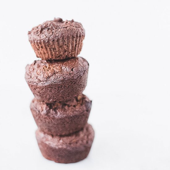 Dark Chocolate Zucchini Muffins