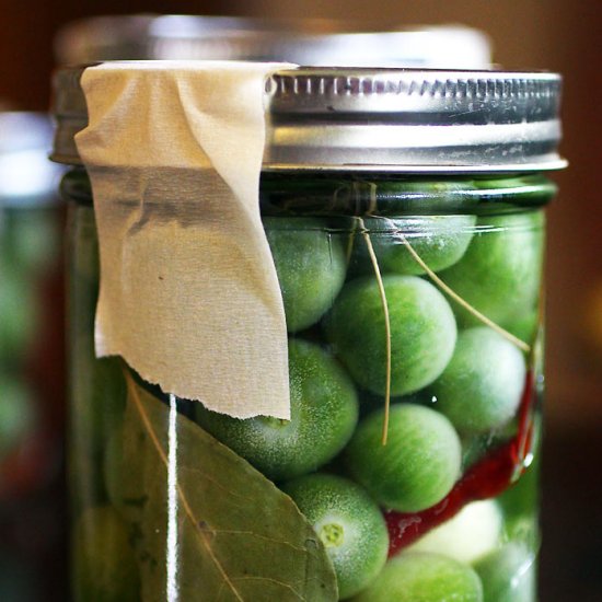 Green Tomato Refrigerator Pickles