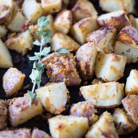 Hummus Roasted Potatoes