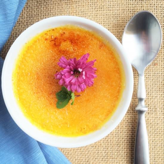 Pumpkin Amaretto Creme Brulee