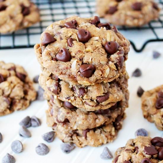 Coconut Mocha Oatmeal Cookies