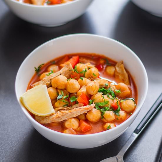 Chickpea Chicken Soup