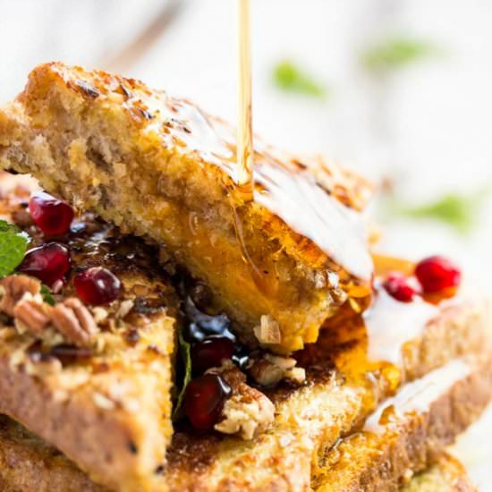 Skinny Pumpkin Stuffed French Toast