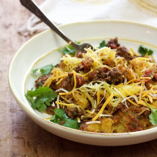 Spaghetti Squash Fideos